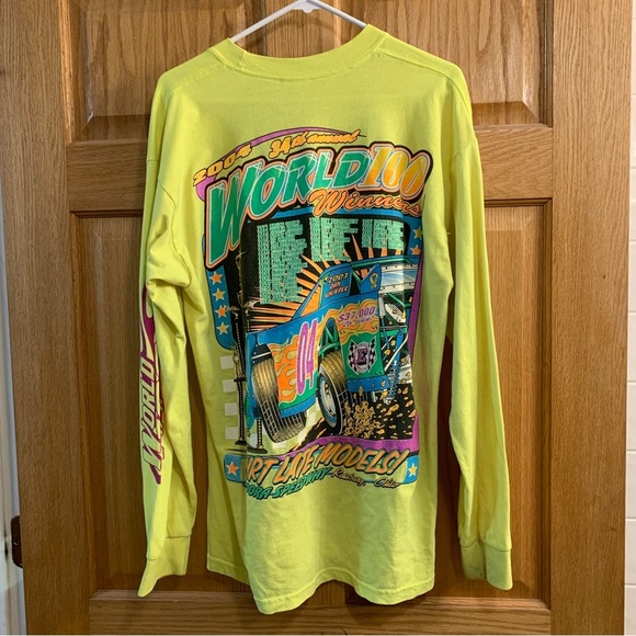 34th Eldora Speedway World 100 Racing Shirt LS 2004 Men’s Size L Rossburg Ohio - Picture 2 of 7